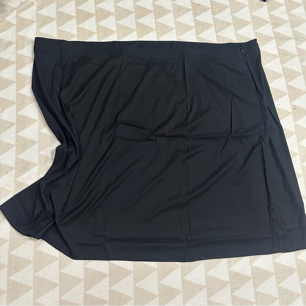 Universal standard clair swing skirt black matte